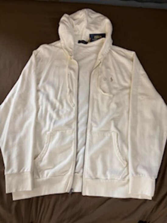 Polo Ralph Lauren Hooded Sweat Suit in Cream Size XXL NWT - Picture 4 of 9